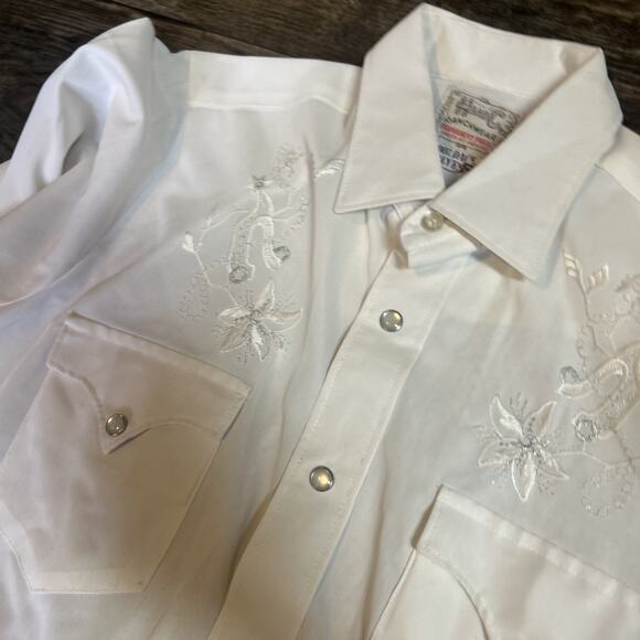 Vintage H Bar C California Ranchwear Shirt Mens Pearl Snap Western 70s USA - Picture 4 of 7